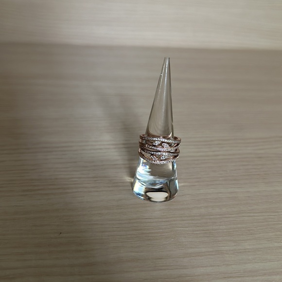 Express Rose Gold Stackable Rings 8 - Picture 1 of 11